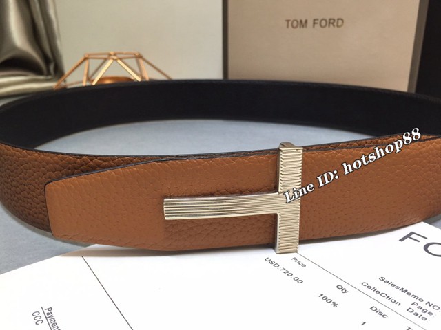 TOM FORD商務男士皮帶 湯姆福特雙面小牛皮腰帶  jjp1878